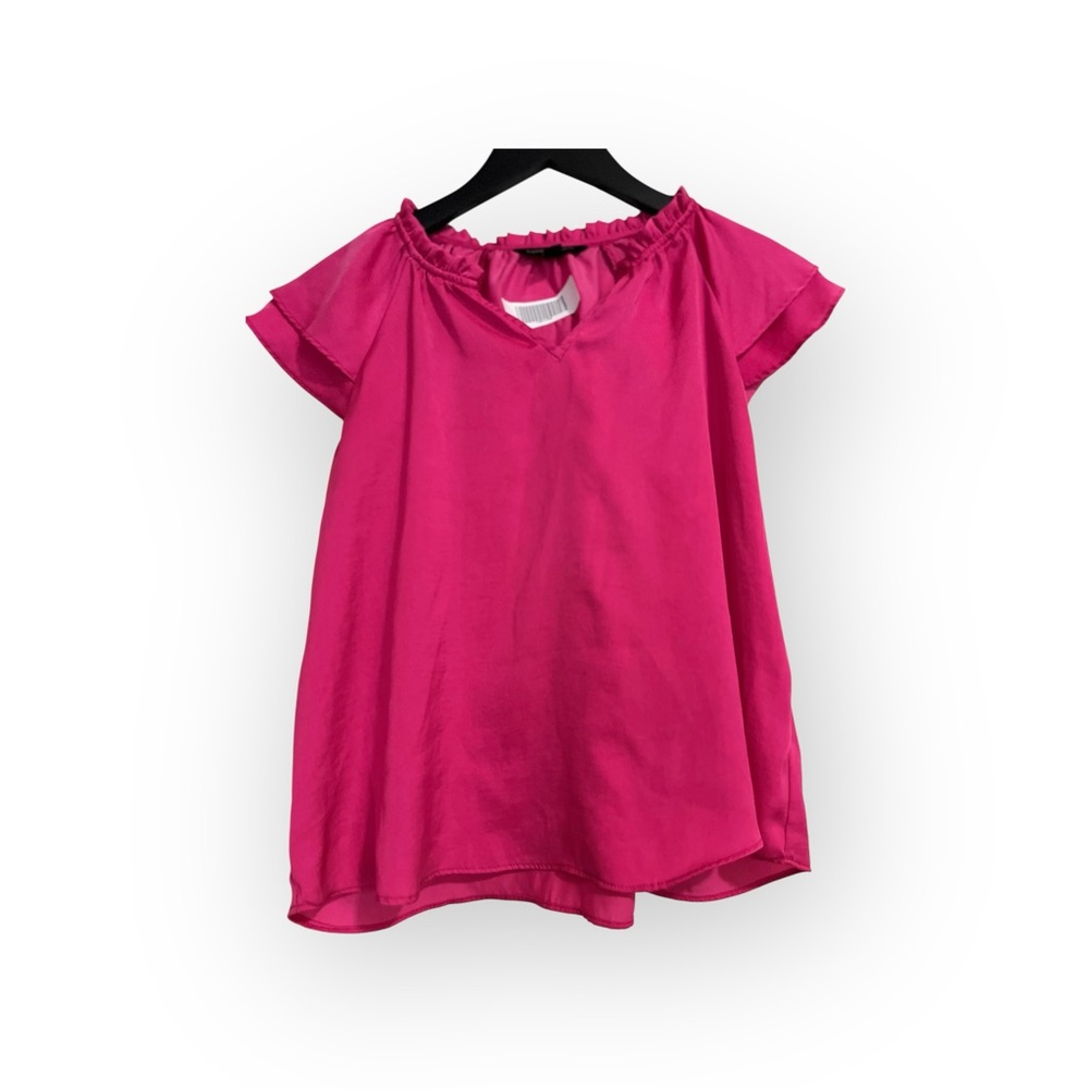 EUC Banana Republic Magenta Blouse Women’s Size XS - Picture 2 of 6